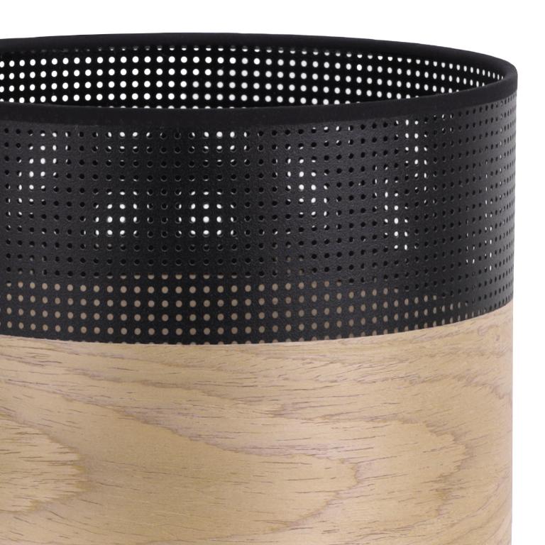 Single Hanging Lamp, Golden Oak Veneer Lampshade, 20Cm