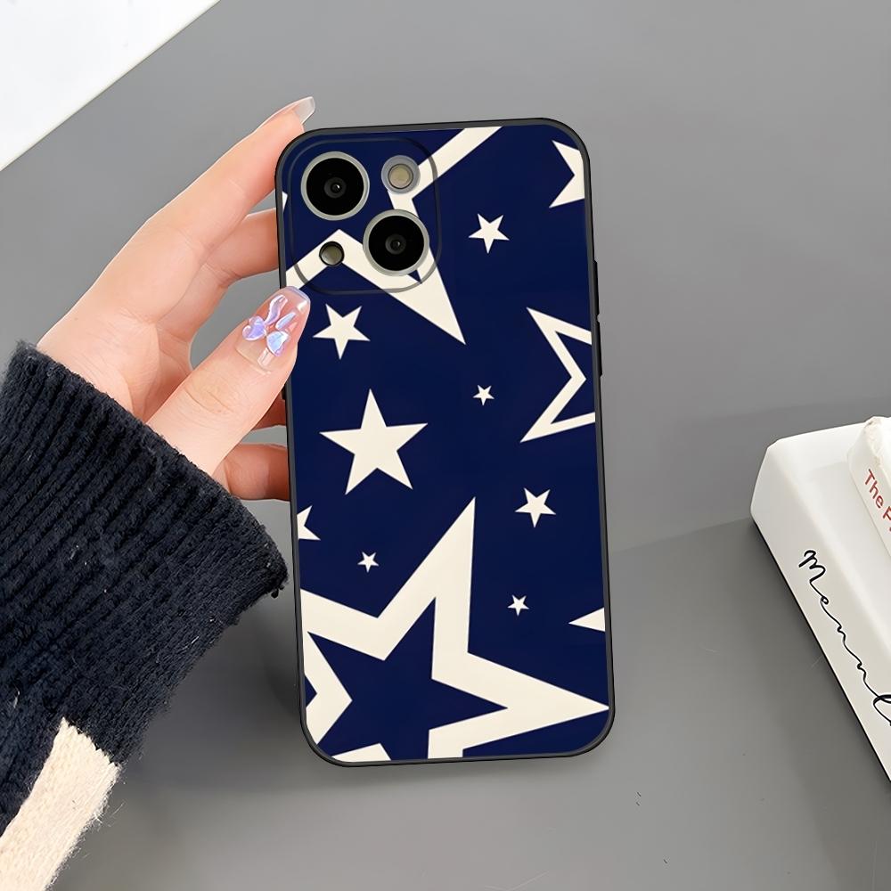 Fashion INS Stars Phone Case For Iphone 17 Air 15 Pro Max 14 Pro 16 Plus 12 13 11 Xr X Xs 8 7 Plus Back Cover