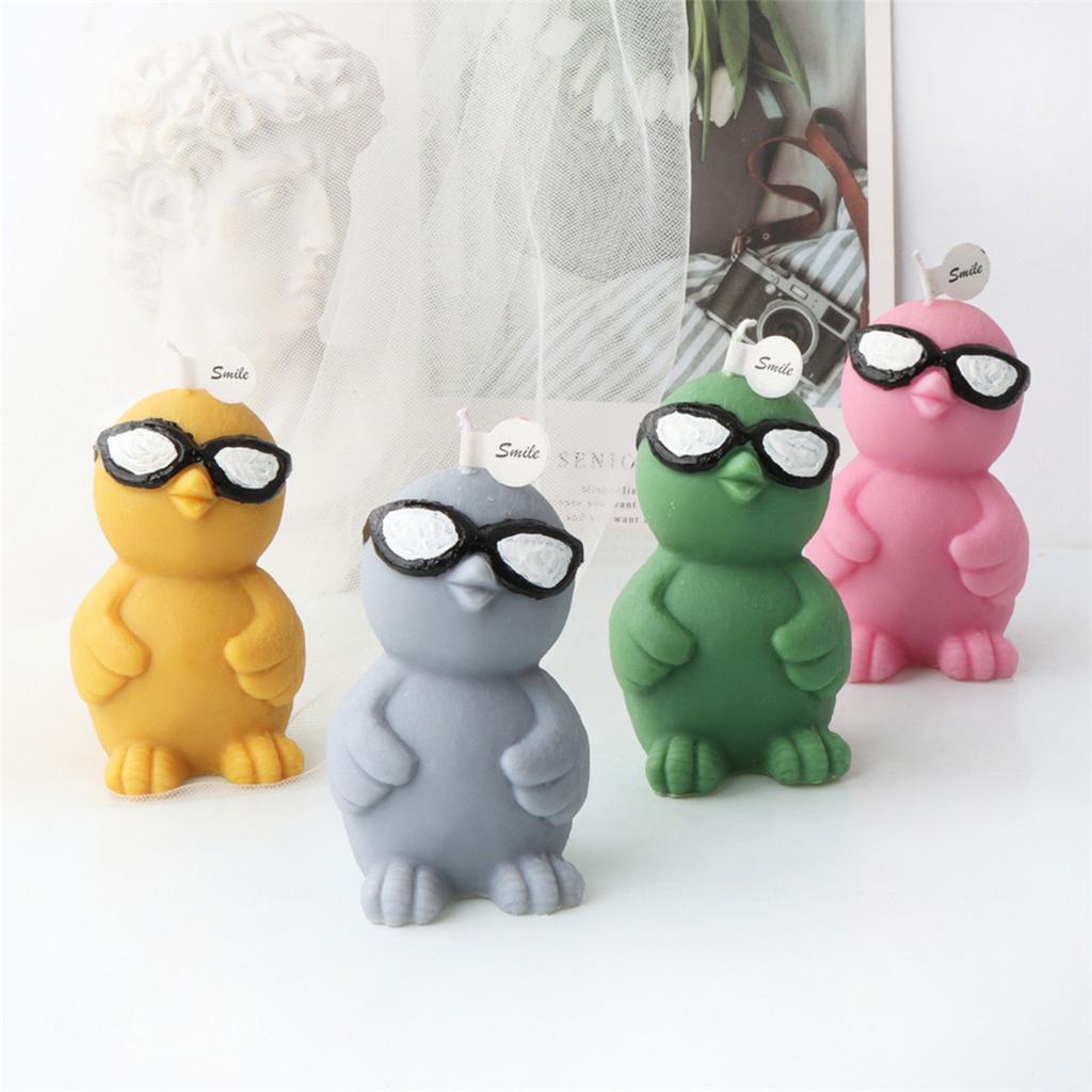 Chicken Silicone Mold Lovely Easter Anamal Candle Mold Handmade Scented Candle Making Soap Mould for DIY Home Decoration