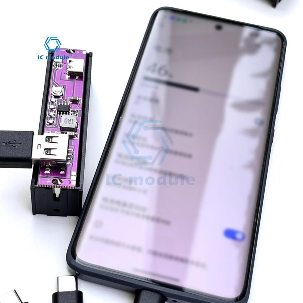 Single Cell Dual Cell 4 18650 21700 Batteries 2.1A TYPE-C Input 18650 Mobile Power Kit Module Suitable for Mobile Phone Charging