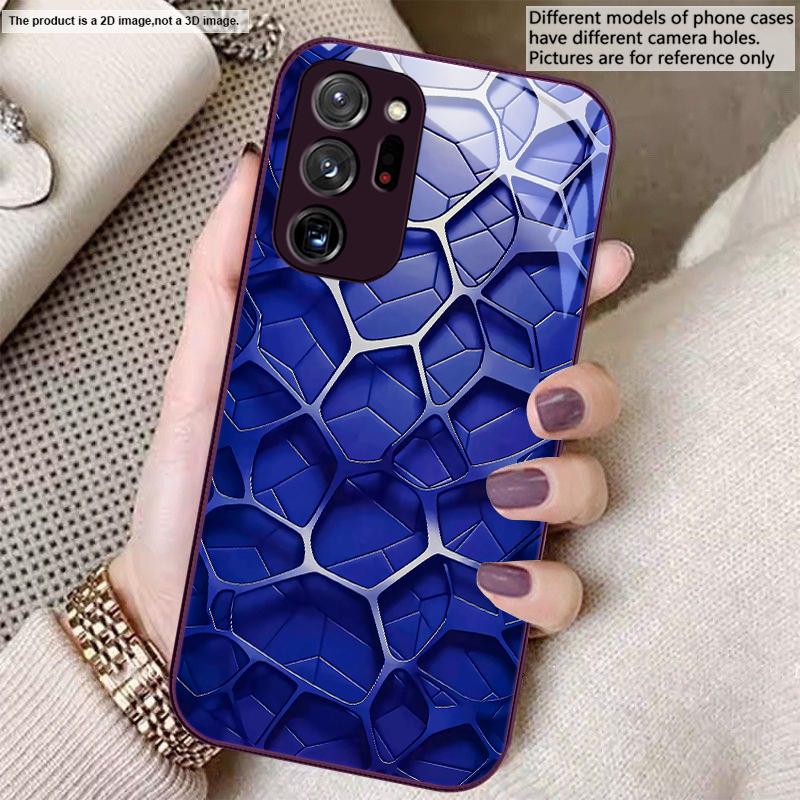 Hexagonal Honeycomb Core For Samsung A01 A02 03 Core 04 05 06 10 12 13 14 5G 15 16 M02 12 Note 8 9 10 20 Glass Ultra Phone Case