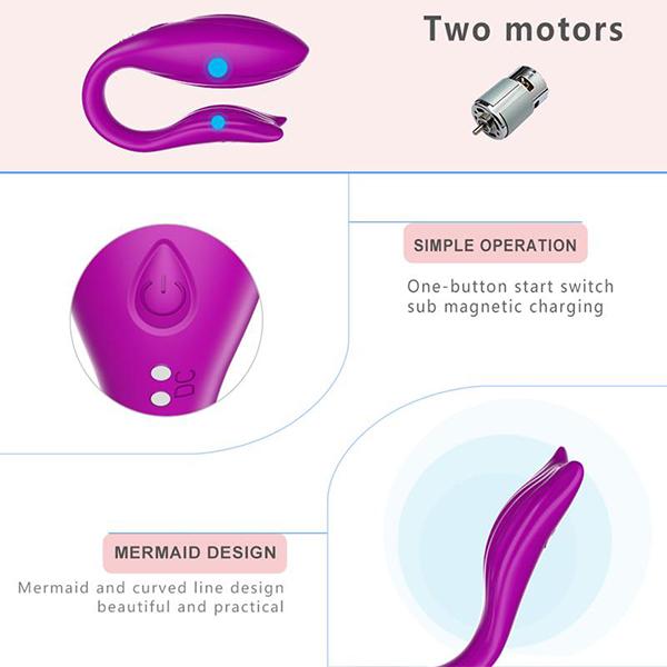 Vibrátor pro pár sexuální hračky pro pár Dospělí Ženy Intimní zboží Stimulátor klitorisu U Shape Wireless