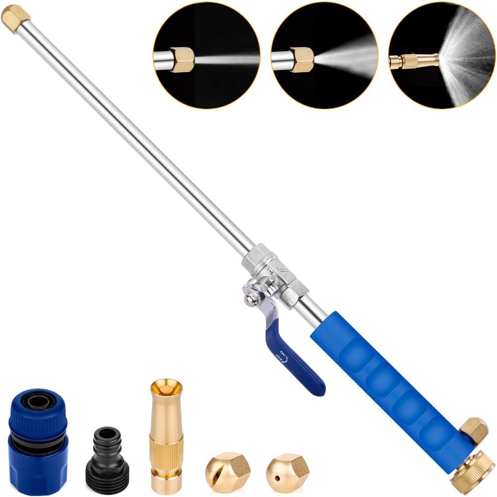 High-pressure water jet cleaning gun, high-pressure hose nozzle cleaning rod nozzle glass window cleaning sprayer