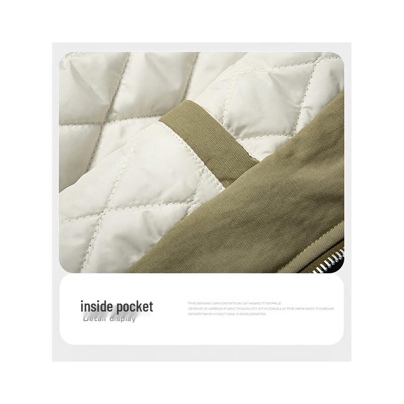 ROMON Men's Thickened Warm Lapel Padded Jacket