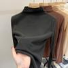 Double-Sided German Velvet High-Neck Long-Sleeve Women's T-Shirt - Winter, Thickened, Warm Base Layer