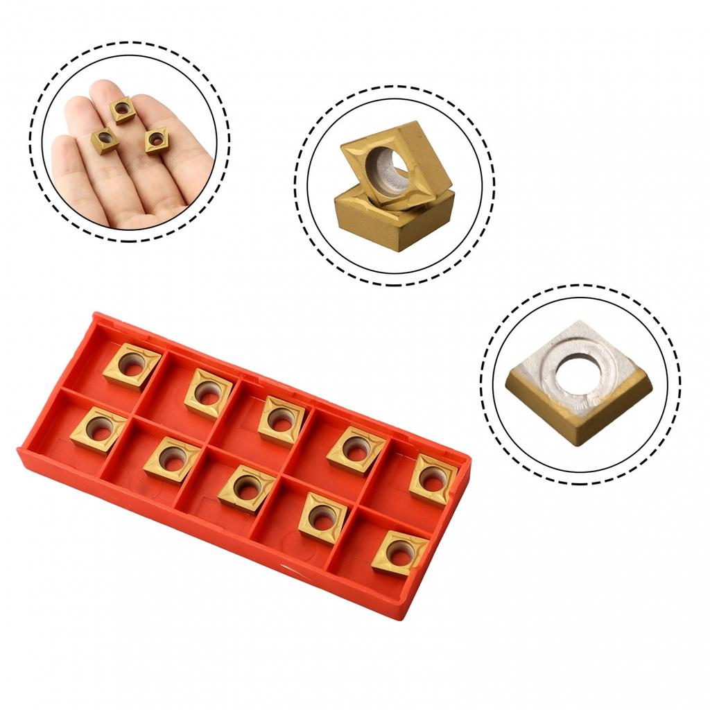 10-STÜCK CCMT09T304 VP15TF Hartmetallspitzen Einsätze Messerkopf Drehbank Drehmeißel
