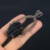 Black Tourmaline Pendant Gemstone Jewelry, 999 Copper Wire Wrapped Pendant, Handmade Amazing Pendant Jewelry