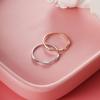 Fine Ring Ring, Exquisite Micro-Inlaid Zircon Strip Ring, Fashionable Self-Discipline Personalized Tail Ring
