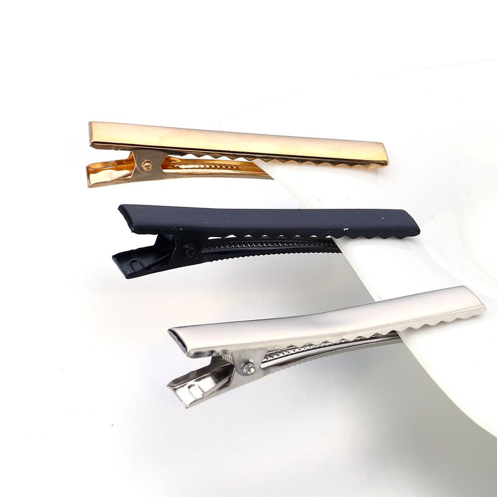 20-50pcs/lot High Quality Metal Alligator Hair Clips For Jewelry Making Hairpins Base DIY Barrette Hair Styling Tool Accessories