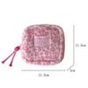 Portable Leopard Print Makeup Pouch Multipurpose Large Capacity Sanitary Pads Bag Mini Data Cables Organizer