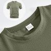 Men's Casual Short Sleeve T-shirt 2026 New Bone Flower Solid Color O-neck Fashion Breathable Comfortable Summer Versatile Top