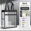 Multifunctional Transparent Tutorial Bag Large Capacity Mesh Mesh Handbag Double Layers File Bag Students