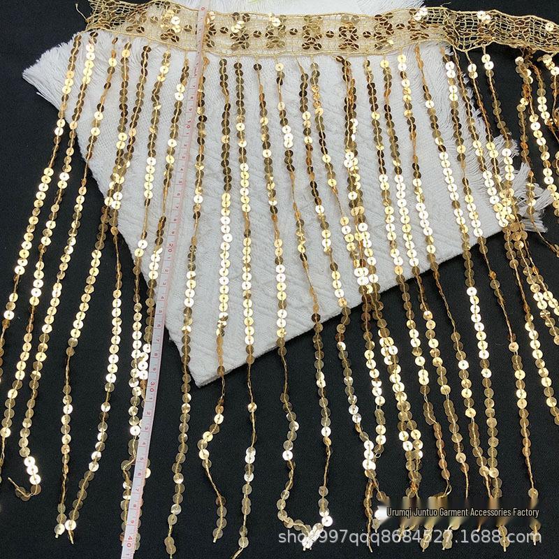 Handmade 40cm Fringe Lace for DIY Clothing and Costumes - Matte Finish for Cheerleading and Dance Accessories