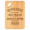 Cutting Board - PLANETEE - A Wonderful Teacher - Bamboo - 30x20x1 Cm - Hole 24 Mm