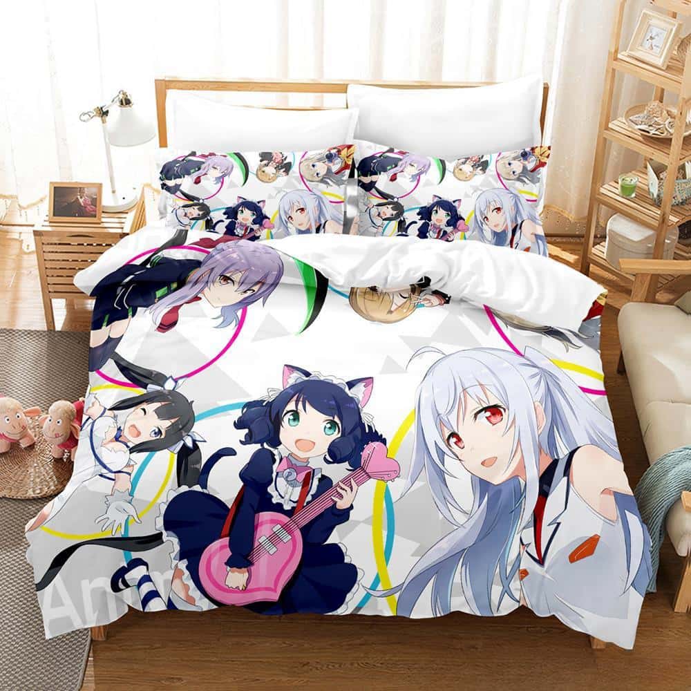 Fashion 3d Print Game Show By Rock! Bedding Set Cartoon Anime Three-piece Set Adult Kid Bedroom Duvet Cover Sets Home Textiles