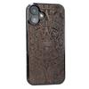 Bewood Wooden Case for iPhone 16 Plus Aztec Calendar Ziricote