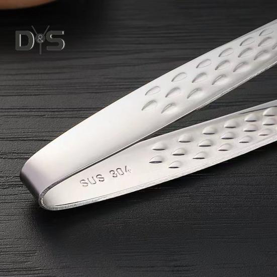 Pinzas largas para parrilla de acero inoxidable, pinzas para carne de barbacoa, agarre antideslizante, herramienta de cocina para cocinar a la parrilla, accesorios para hornear