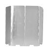 10 Stück Outdoor Campingkocher Windschutz Aluminiumlegierung Brenner Windschutz Kocherschirm Silber
