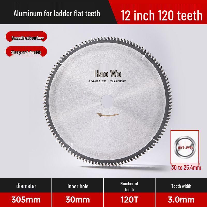 Anti-Nail Carbide Woodworking Saw Blade, Aluminum Cutting, 4-7 Inch for Handheld Angle Grinders