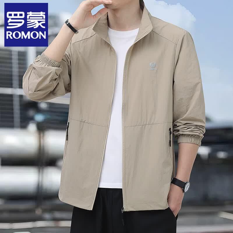 ROMON Men's Summer UV Protection Ice Silk Jacket