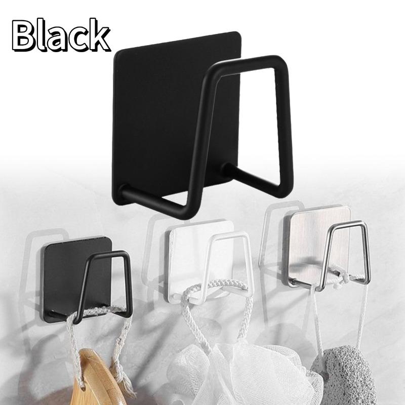 Kitchen Sink Sponges Holder Self Adhesive Drain Drying Rack Bathroom Basin Rack Storage Hooks Kitchen Wall Hooks Accessories