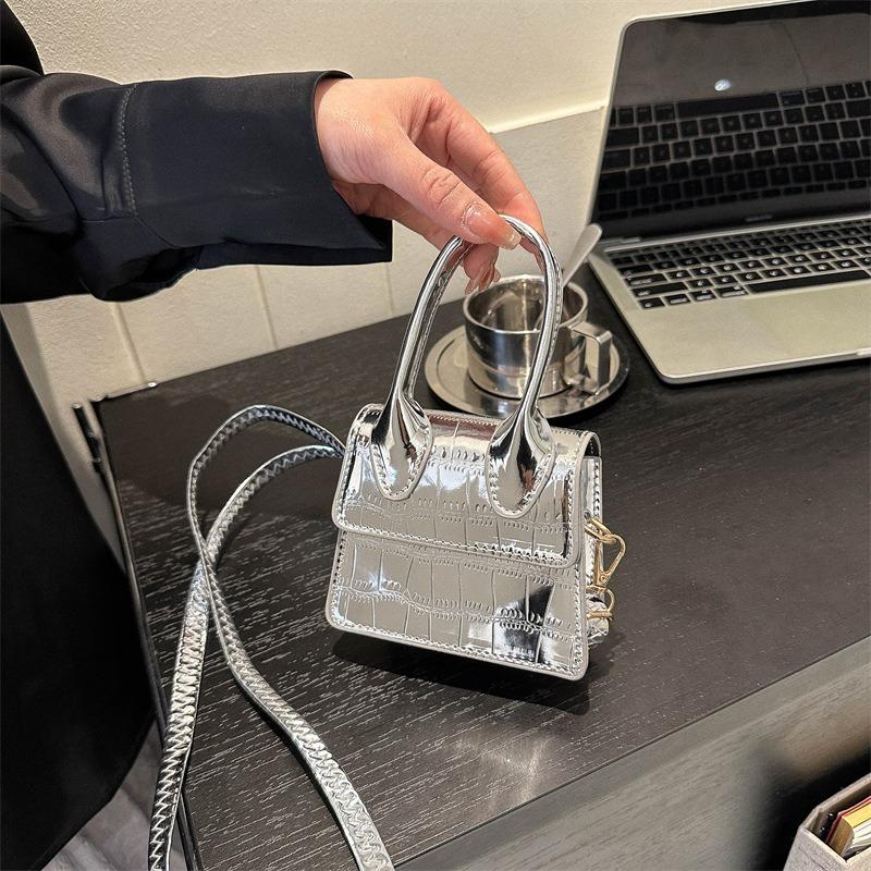 Retro Umhängetasche trendige Mode neue Crack-Tasche Damen-Handtasche lässige Handtasche