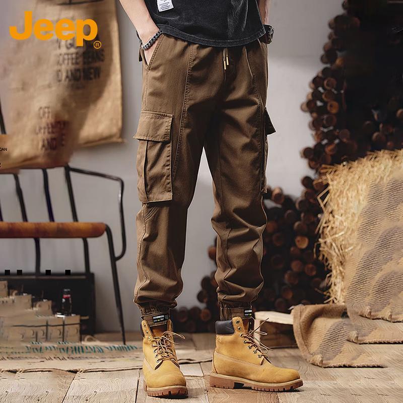 Jeep Men's Cotton Cargo Jogger Pants