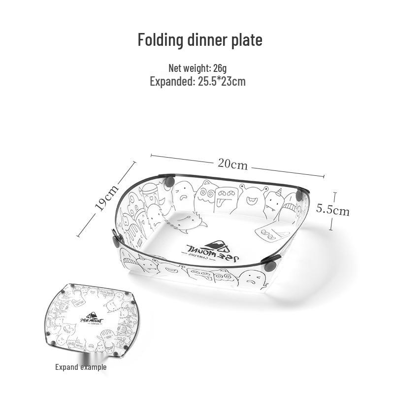 Portable Multi-Purpose Cutlery Set with Folding Bowl, Plate, Coffee Filter, Funnel, and Water Cup