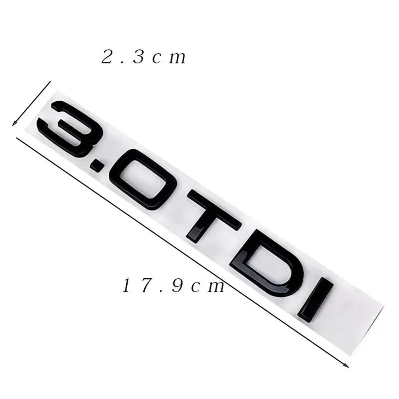 2026 Hot Sticker Decal for Audi A3 A4 A5 A6 Q3 Q5 Q7 S7 Chrome Black ABS Letters 2.0 TDI 3.0 TDI Rear Boot Trunk Logo Badge Emblem