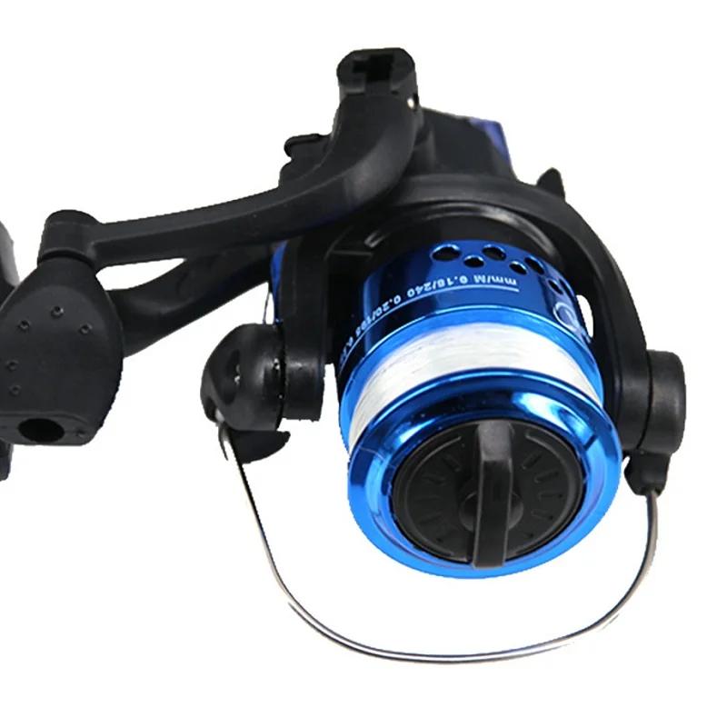Spinning Fishing Reels 5.2:1 Wheel Plastics Ice Fishing Reel for Lure with Line Vessel Bait Casting Flying Fishing Trolling 260319