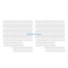 Curtain Hanging S13 Hook Set, Curved 80Pcs Curtain Hook for Home & Office Window Treatments D57B