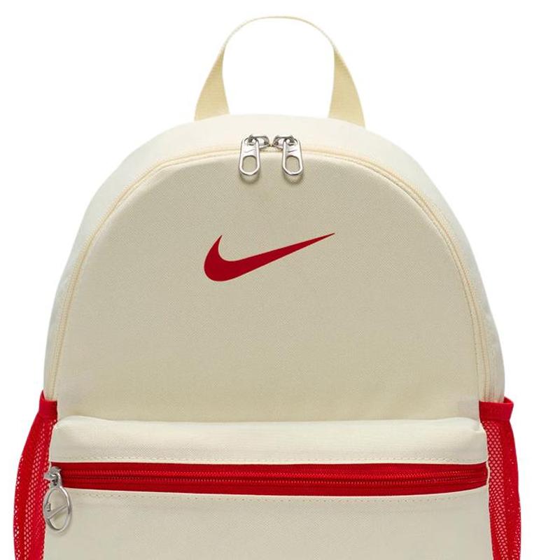 Nike Brasilia Heritage 11L Fashionable Versatile Simple Polyester Mini Backpack Kids backpack Cream Red FZ7222-113