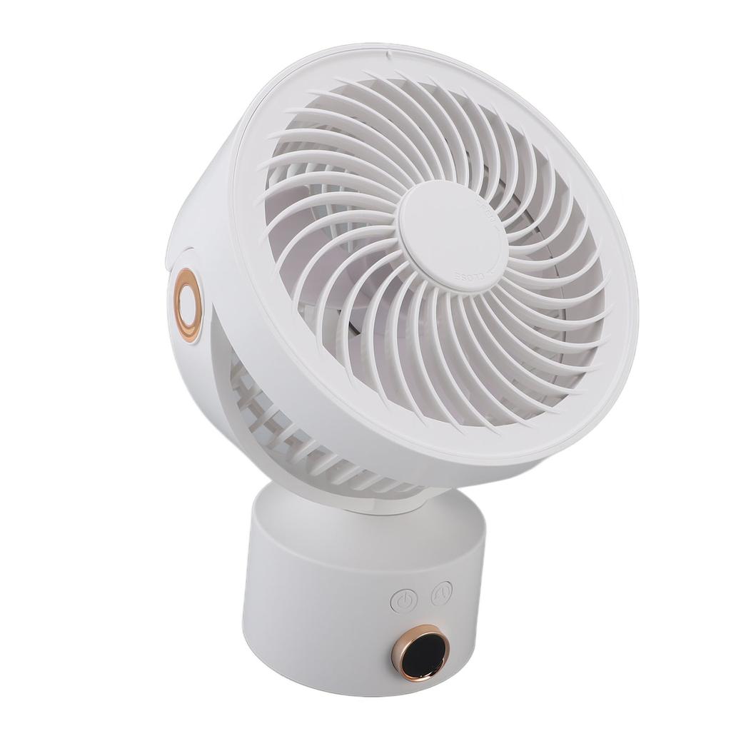 Circulator Desk Fan Battery Operated Portable USB Rechargeable Oscillating Table Fan with 4H Timer for Home Travel Camping