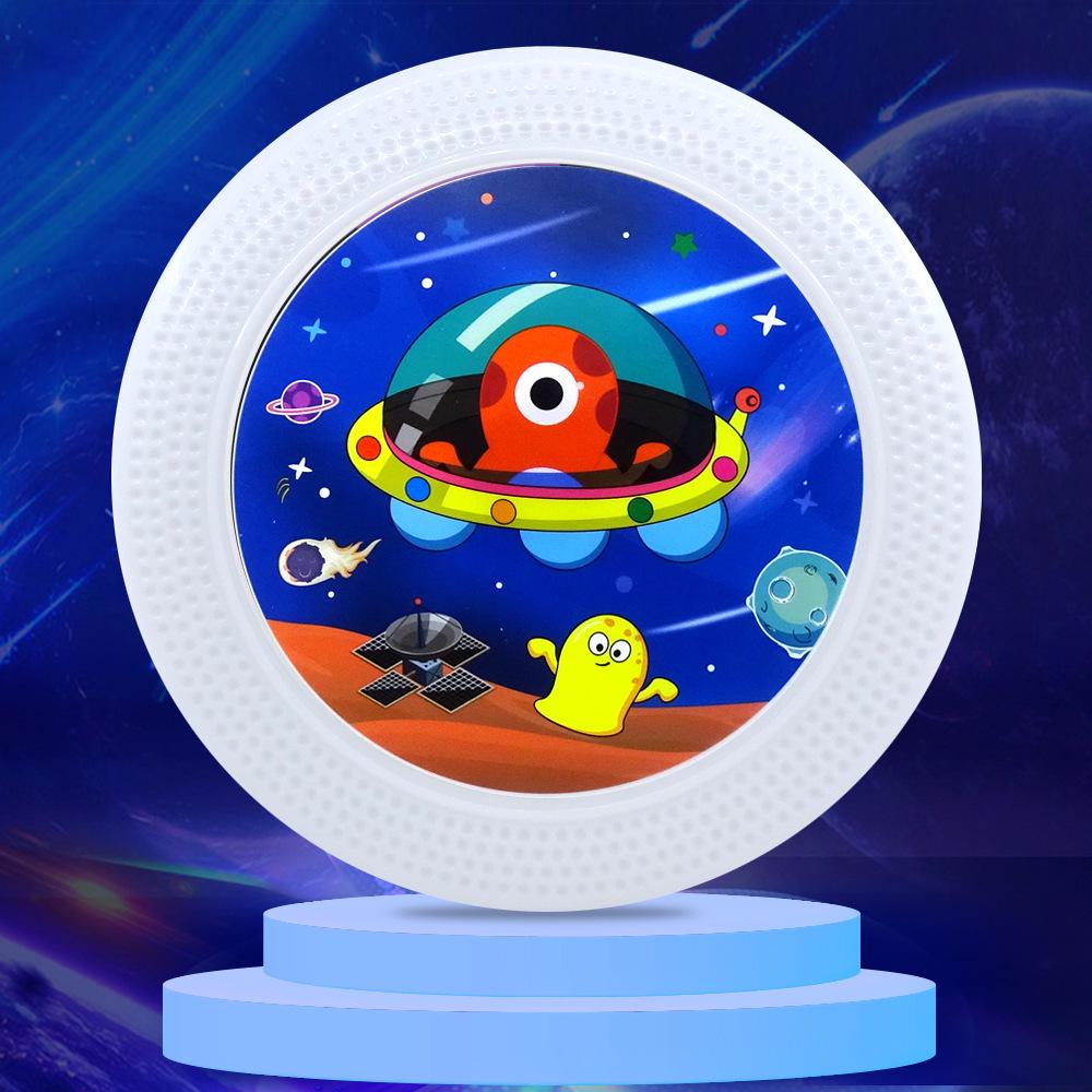 Kids' Light-Up Soft PU Rubber Frisbee: Outdoor Flying Disc & Sensory Training Toy