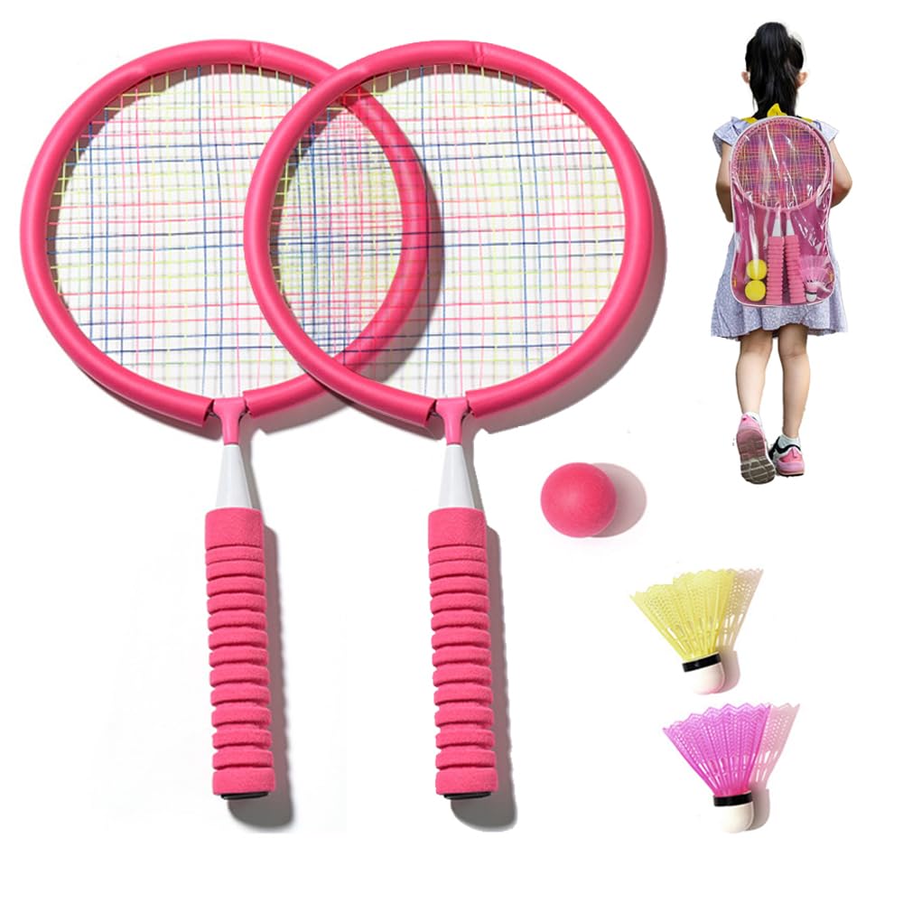 

Badminton Badminton Lightweight Badminton Tennis Parent and Child Set with Sponge No need to worry about your child getting Storage Bag [Kamiizumi]