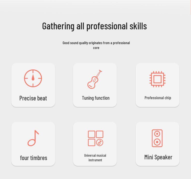 Yinuo EM-699 Electronic Metronome for Piano, Guitar, Drums, Guzheng, and Vocals - Precise Rhythm Keeper for Grade Exams.