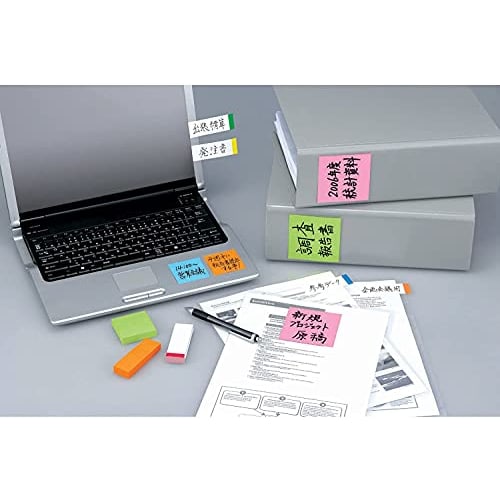 Post-It Notes Strong Adhesive Notes Neon Color 75 x 100 mm 90 Sheets x 5 Books 657-5SSAN