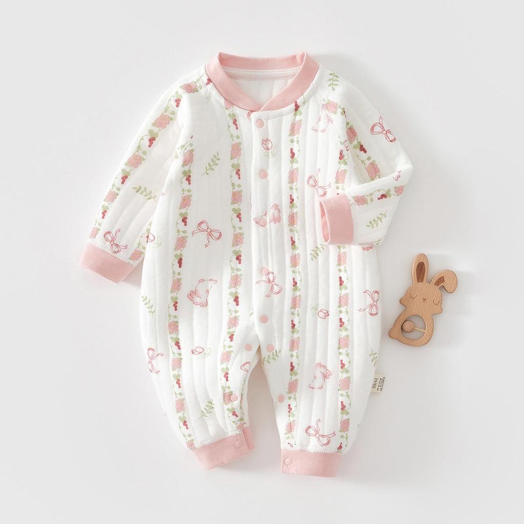 Unisex Winter Jumpsuit: Thick Cotton-Padded Baby Romper for Autumn & Winter