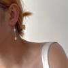 14K Gold Plated Brass Baroque Freshwater Pearl Long Chain Tassel Dangle Earrings For Women