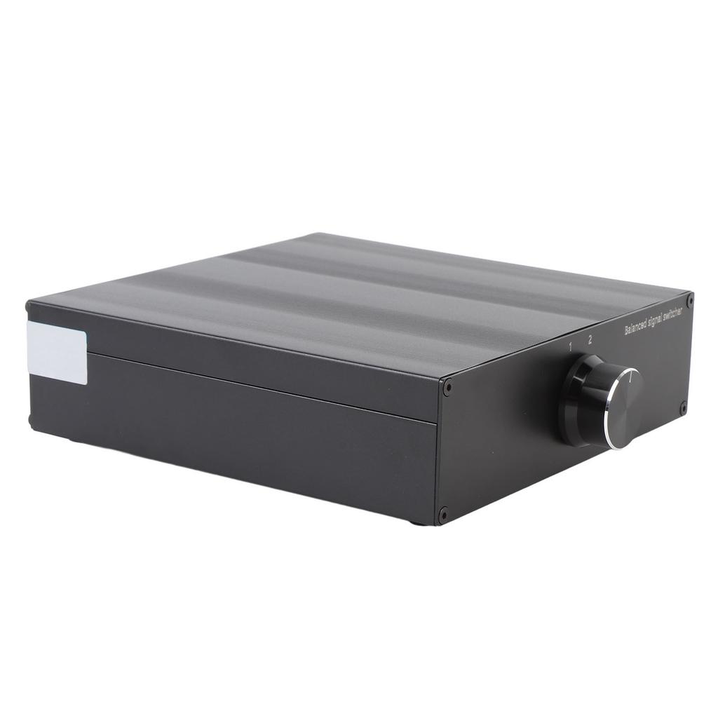 Sound Source Signal Switch Box 1 in 2 Out HiFi XLR Signal Lossless Transmission Impact Proof Sound Splitter Box