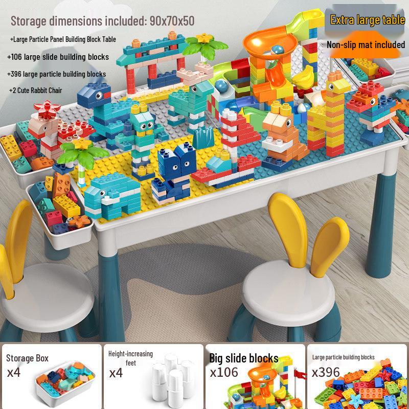 2026 New Model: Children's Educational Building Block Table, Multifunctional Puzzle Game for Ages 3-6