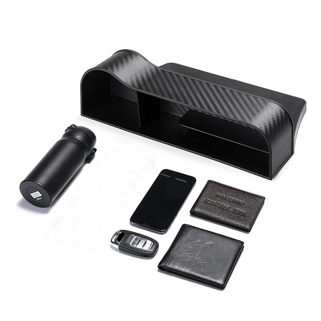 Car Seat Gap Filler Organizer Box Car Front Seat Storage Holder ABS Auto Seat Crevice Slit Organizers Box Universal Car Interior