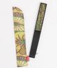 Titicaca Ethnic Print Folding Fan with Storage Japanese Clothing Free ZOSCBD7044 Women's Bag, Accessory, Size, Yellow,