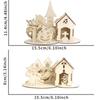 Whimsical Halloween Wooden Puzzle Displays Featuring Castle And Haunted House Designs Parties For