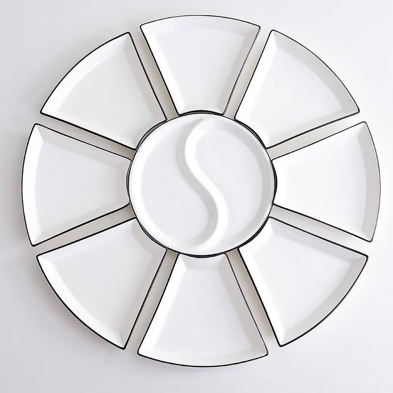 Nordic Ceramic Modular Serving Platter Set