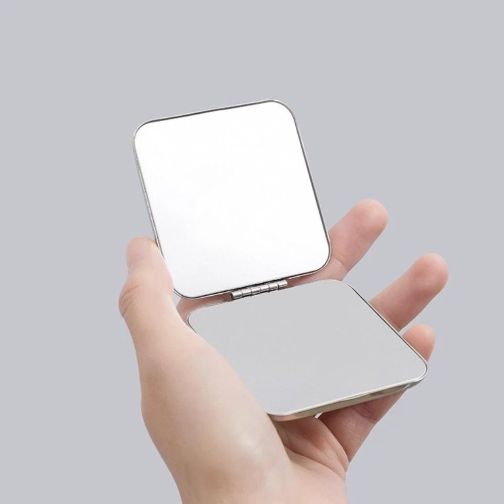 Double-Sided Stainless Steel Mirror Mini Beauty Mirror Foldable Makeup Mirror Travel