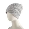 Ladies' Winter 100% Cashmere Thickened Twisted Flower Flanged Knitted Hat Couple'S Outdoor Fashion Warm Ear Protection Hat