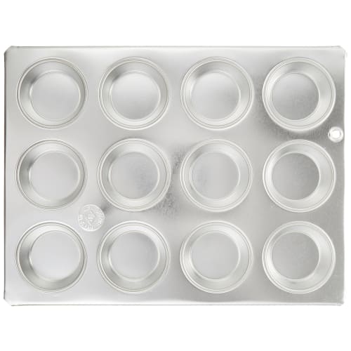 Kubodera Light Metal Industry Co., Ltd. Muffin Pan, 12 #10 Cups, Corrosion-Resistant Tinplate, W225 x D298 x H32mm, Bottom Inner Diameter 43mm, Commer