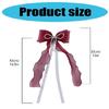 Decorative Bowknot Curtain Holdbacks Durable Polyester Fabric 80cm Length For Bedroom Dining Room Wedding Party Setups