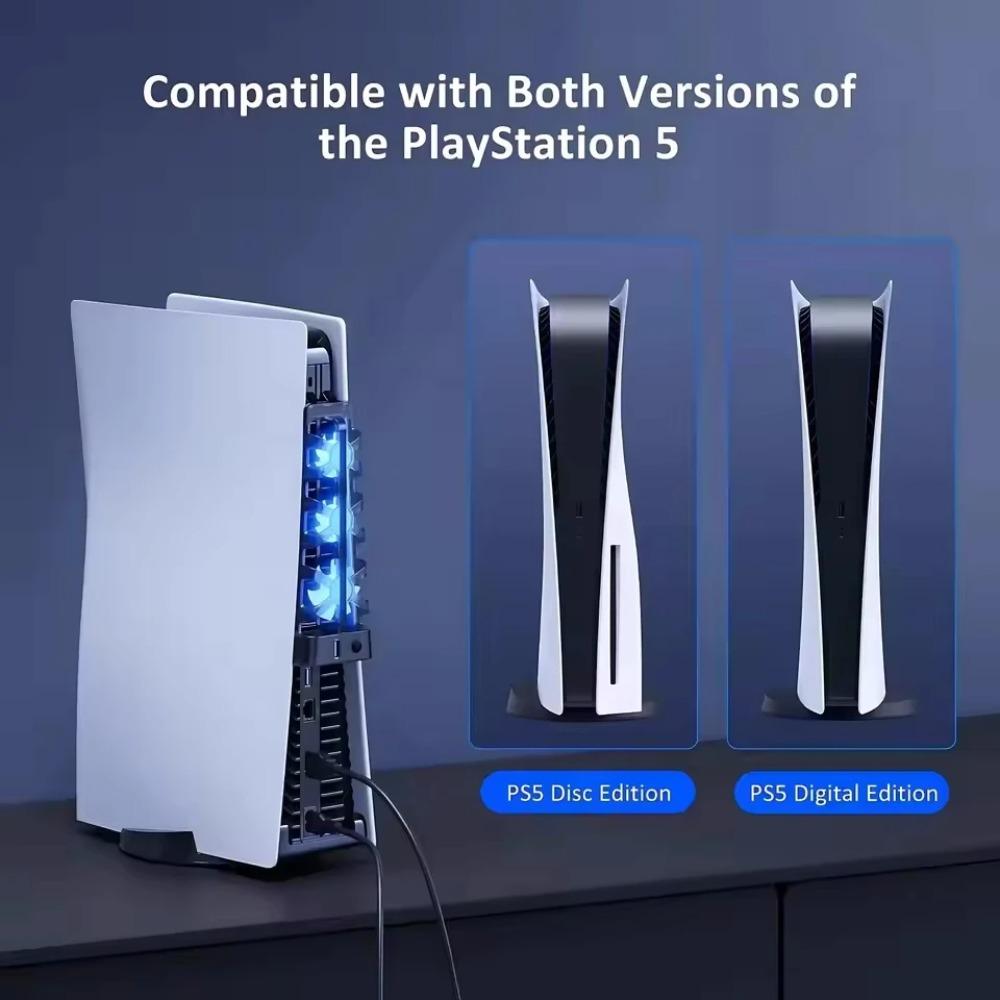 Cooler for Sony Play Station Playstation PS5 PS 5 Digital Disc Console Cooling Fan Gaming Accessories Ventilator USB Table Game